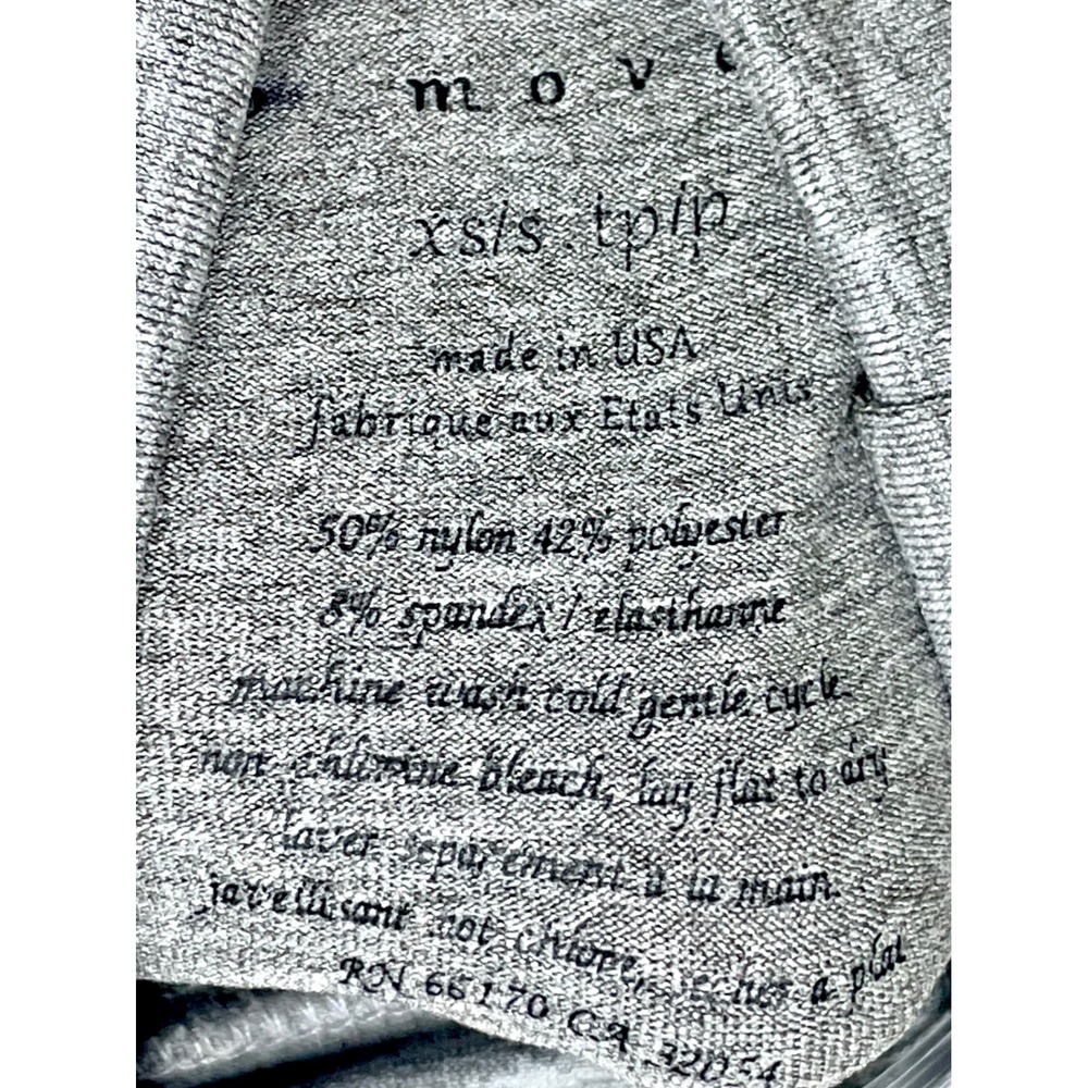 FP Movement Ruched Thumbhole Turtleneck Top Women XS/S Grey Layering Stretch Y2K - Picture 8 of 8